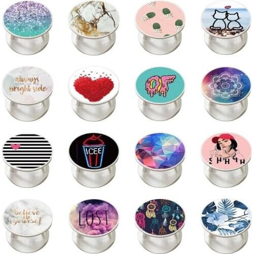 Cute Style Phone Stand Expanding Phone Grip Finger Rring Holder Round Foldable Mobile Phone Holder for iPhone samsung