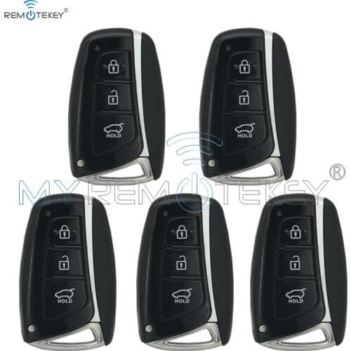 Remtekey 5pcs 3 button 433mhz ID46 electronic chip 7952 for Hyundai Santa Fe IX45 2013 2014 keyless entry remtekey