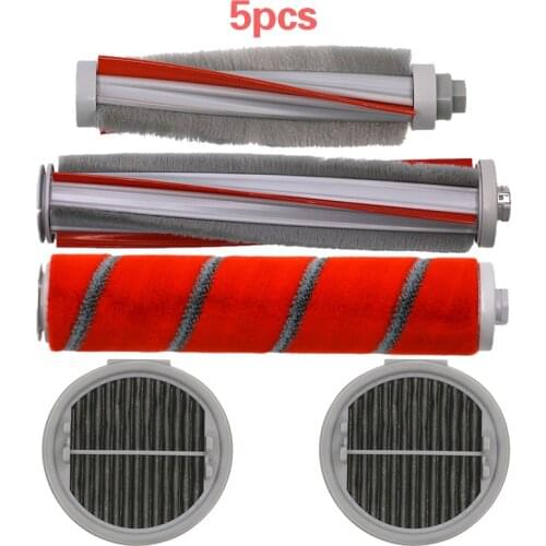 Roller brush soft fluff + carbon fiber brush + mites brush + HEPA filter for XIAOMI ROIDMI F8 manual vacuum cleaner spare parts