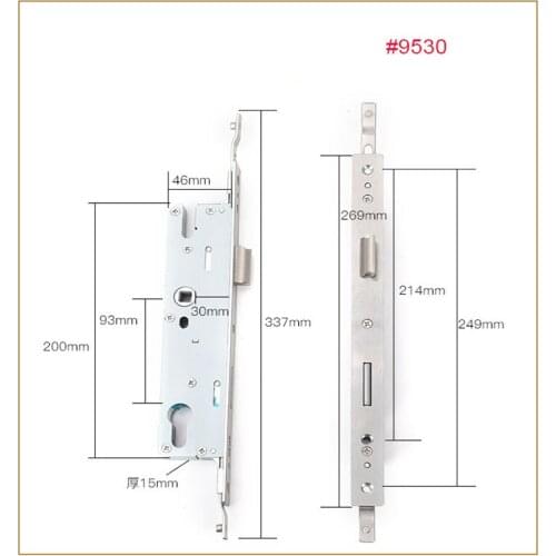 Universal sliding door lock body lock core security locks can 9530 Narrow lock part