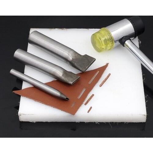 1 PC High Carbon Steel Handmade Leather Craft Tool Hole Punch DIY One Flat Shape Cutter Belt Strap Edge Punch 15 MM -17 MM