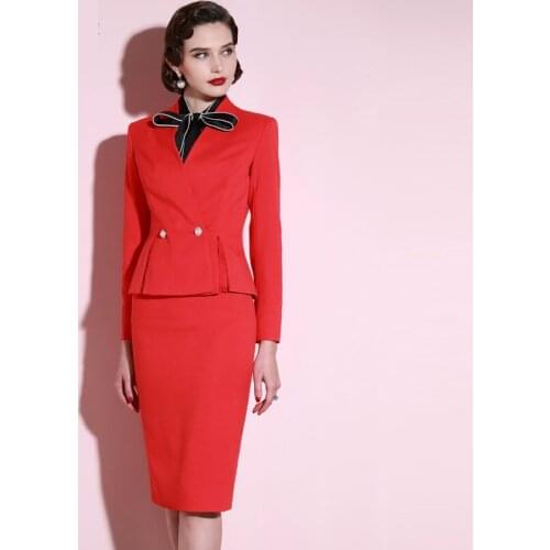 High End Professional Suit Suit Fashion Temperament Goddess Dress Red Celebrity Small Fragrance Dress