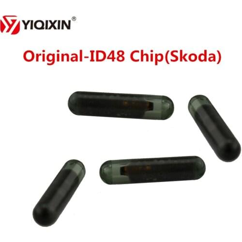 YIQIXIN 10Pcs/lot High-Quality Original ID48 Remote Car Key CAN Transponder Chip A4 TP24 ID48 Glass Chip Program Code For Skoda