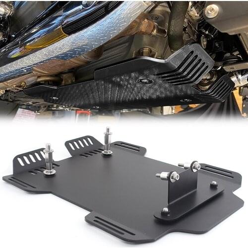 Black Motorcycle Skid Plate Engine Guard Chassis Protection Cover Fits For BMW R18 2020-2021 Aluminum CNC Moto Accessories