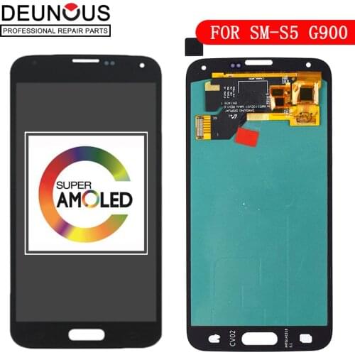 5.1 Inch Super OLED for Samsung for Galaxy S5 i9600 G900 G900M LCD Display Touch Screen Digitizer Assembly Replacement Parts