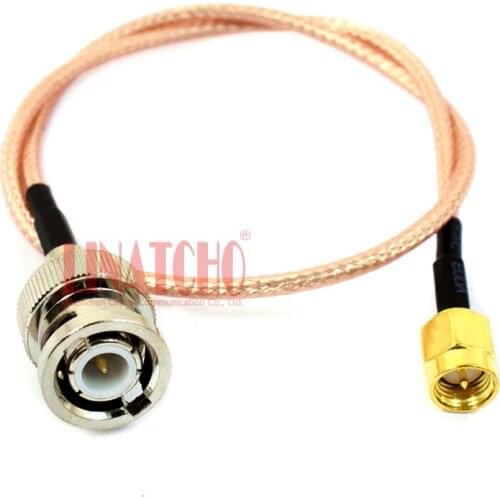 1FT 30CM RG316 low loss coaxial cable pigtail jumper cable BNC male to SMA male