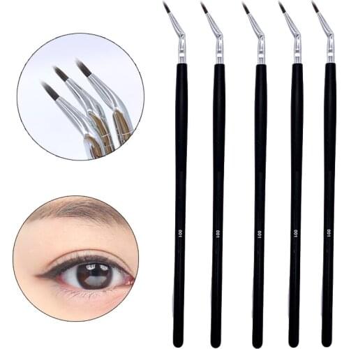 1Pc Bent Liner Makeup Brushes Precision Angled Eyeliner Brush Eyeshadow Eye Brow Tool Detail Eye Liner Precision Cosmetic Tools