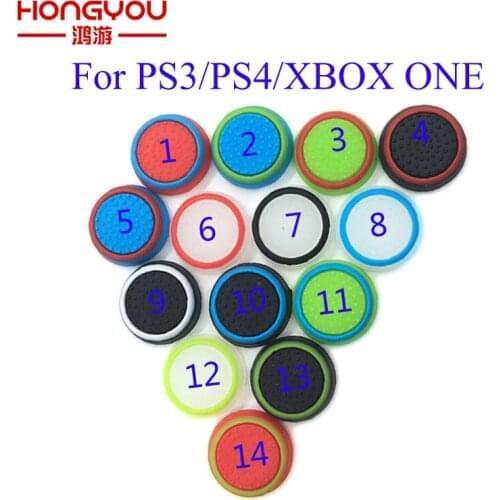 50Pcs Silicone Colorful Cap Thumb Stick Joystick Grip For Sony PS4 PS3 Xbox 360 Xbox one Controller