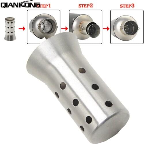 51mm moto Exhaust Muffler DB Killer Silencer For Honda CRF1000L CRF 1000L Africa Twin XADV750 Kawasaki ZX-14R ZX-10R ZX-6R ZX12R