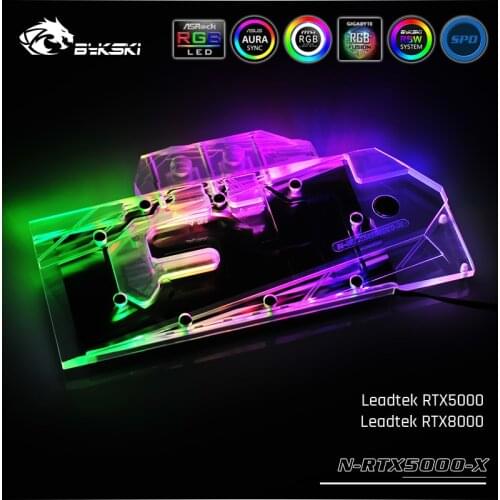 Bykski N-RTX5000-X, Full Cover Graphics Card Water Cooling Block, For Leadtek RTX5000/RTX8000