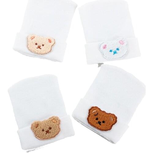 0-3 months Childrens Warm Beanies With Bear Accessory Autumn Winter Fashion New Skullies Hats Soft Elastic Baby Girls Boys Cap