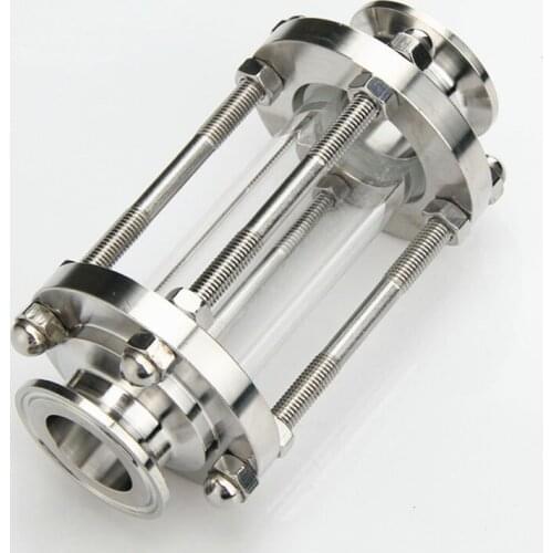2" 51mmTri Clamp Clover Flow Sight Glass Diopter SS304 Stainless Steel Sanitary Fitting Ferrule OD 64mm Home Brew Diary Product