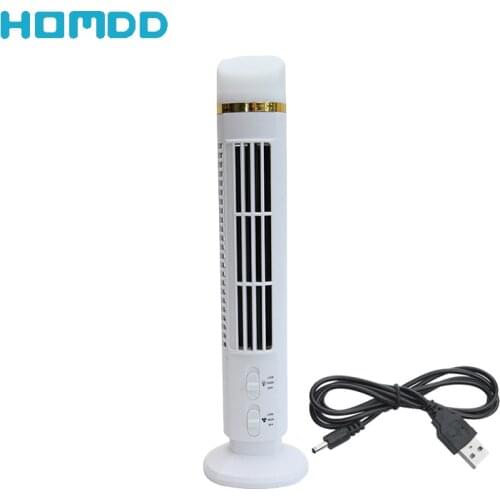 HOMDD USB Tower Fan Led Table Fan Light For Desktop Bedroom Living Room Function 2 in 1 Portable Electric Fan Lamp