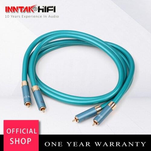 Hifi 8N OCC RCA Audio Cable Hi-end CD Amplifier Interconnect 2RCA to 2RCA Male Audio Cable