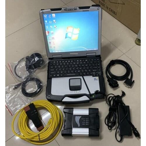 Code scan tool icom next diagnose with software hdd SSD expert mod computer cf30 ram 4g windows7 all cables full set