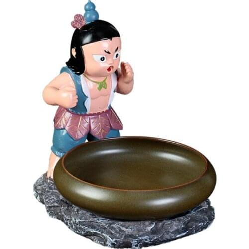 China Calabash Brothers Dry Ice Smoke Artistic Cuisine Creative Tableware Special Hot Pot Seafood Lobster Plate Kitchen Items