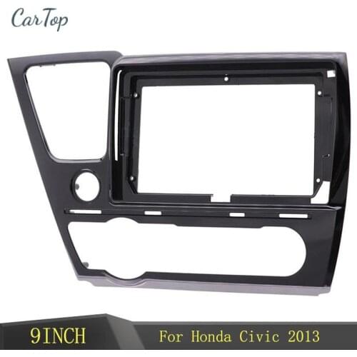 9 Inch Radio Stereo Panel Frame Trim Kit For Honda Civic 2013 Stereo Panel Dash Mounting Installation Trim Kit Face Frame Bezel