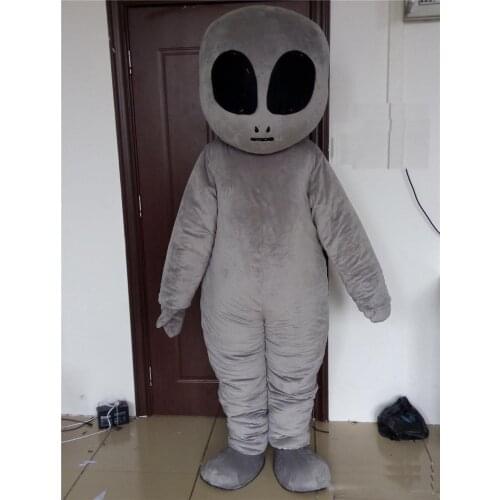 Discount factory sale grey colour E.T. alien mascot costume for adult to wear