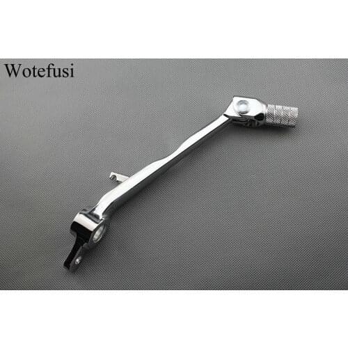 Wotefusi Motorcycle Chrome Brake Pedal For Kawasaki ZX-6R 2007 2008 [MT152]