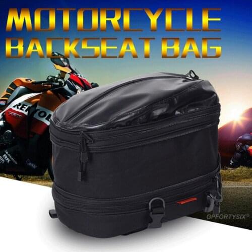 Motorcycle Rear Tail Bag Waterproof Back Seat Bag Luggage Hanging/Helmet Bags Riding Travel Equipment Saddle/Portable/Backpack