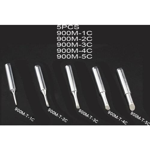 Solder Iron Tips 900M-T-1C,2C,3C,4C,5C series for Hakko 936 Soldering Rework Station