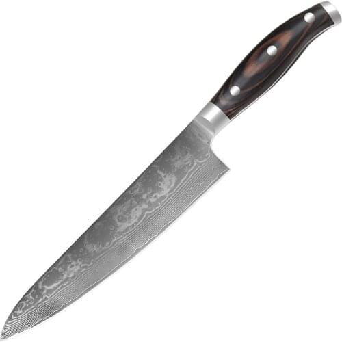 NANHAIONE Kitchen Knives Damascus Steel 8 Inch Utility Paring Japanese Style Chef Knife Fruit Vegetable Cooking CL-F118