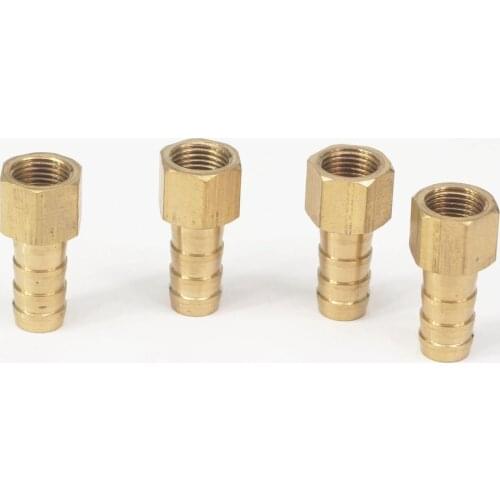 LOT 5 Hose Barb I/D 8mm x 1/8" BSP female Thread Brass coupler Splicer Connector fitting for Fuel Gas Water