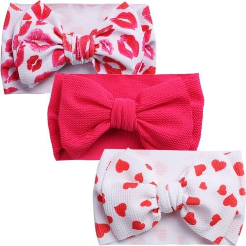 Newborn Headbands Set 3pcs/Lot Big Bows Baby Girl Hairbands Fashion Infant Hair Bands Toddler Photography Hair Accessories