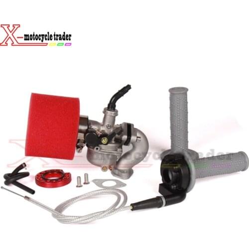 PZ19 19mmCarburetor Intake Pipe Gasket Throttle Grip Settle Cable Air Filter FOR 50cc 70cc 90cc 110cc Pit Bike ATV Quad Go Kart