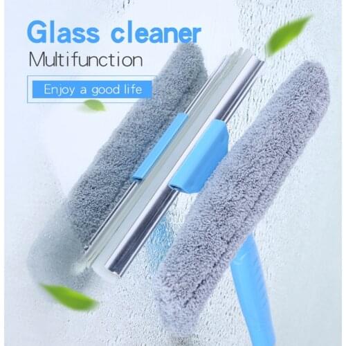 Home Window Wiper Glass Cleaner Brush Tool Brush for Washing Windows Glass Brush Cleaning Tool Telescopic High-rise Cleaning