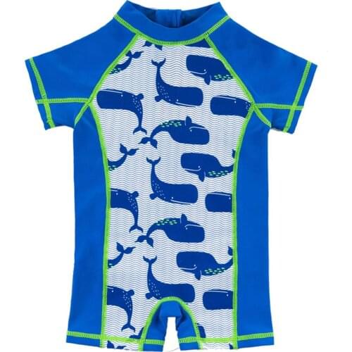 One Piece Kids Boys Swimsuit Children Swimwear Beach Baby Clothes