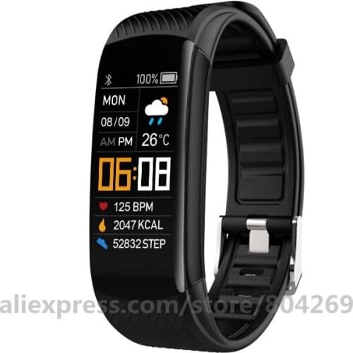 Smart Bracelet Watch Heart Rate Blood Pressure Monitor Smart Band Fitness Tracker Bracelet C5S Twitter Reminder Men Women