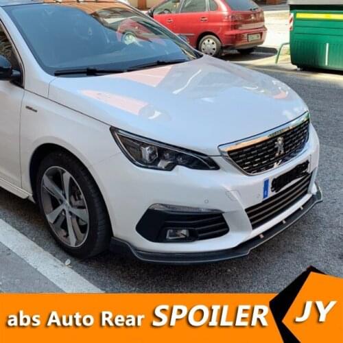For Peugeot 308 Hatchback Body kit spoiler 2016-2018 308S ABS Rear lip rear spoiler front Bumper Diffuser Bumpers Protector