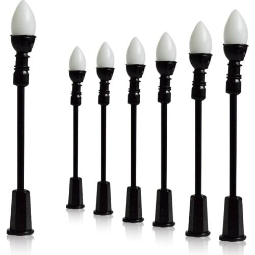N Scale 3V LED 6.8cm Warm White Model Street Lights Good Quality Scale Miniature Lamppost Single-head Scale Model Light