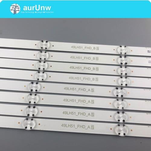 8 PCS/set LED backlight strip for LG innotek 15.5Y 49inch 49UH61_UHD_A B 49UH603V 49UH610V 49UH601V 49UH620V EAY63192605