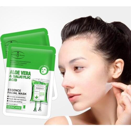 Aloe Salicylic Acid Essence Masks Moisturizing Oil Control Repair Dark Skin Masks Removing Fine Lines Brightening Skin