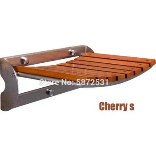 High quality Wood Shower Seats stainless steel folding shower bench wall mount shower seat for elderly bathroom/toilet