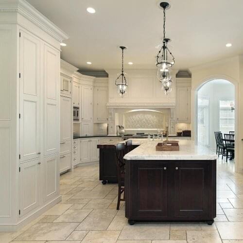 Factory Customized Modern Furniture White Kitchen Cabinets Solid Wood