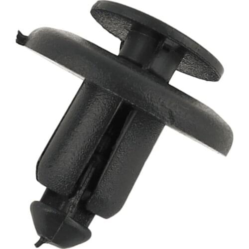New 50 Pcs 8mm Universal Automobile Bumpers Hole Plastic Push Screw Rivet Panel Fixings Clips Black 13905 For Mazda For Renault