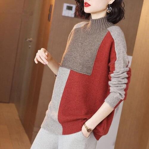 2021 Autumn Winter Women Elegant Turtleneck Sweater Women Long Sleeve Pullovers Female Fashion Chic Knitted Jumper Tops Y877