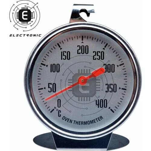 0-400 Degree Stainless Steel Barbecue BBQ Smoker Grill Oven Thermometer Temperature Gauge Celsius Household Thermometers