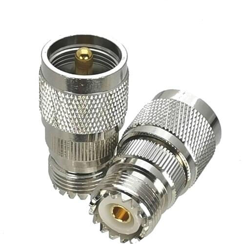 1Pcs UHF PL259 Male Plug to UHF SO239 Female Jack RF Adapter Connector Coaxial For Radio Antenna High Quanlity