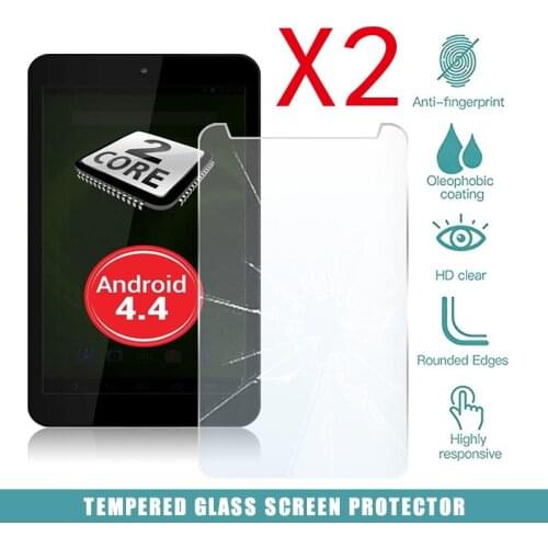 2Pcs Tablet Tempered Glass Screen Protector Cover for Allview Viva C7 Anti-Screen Breakage HD Tempered Protector Film
