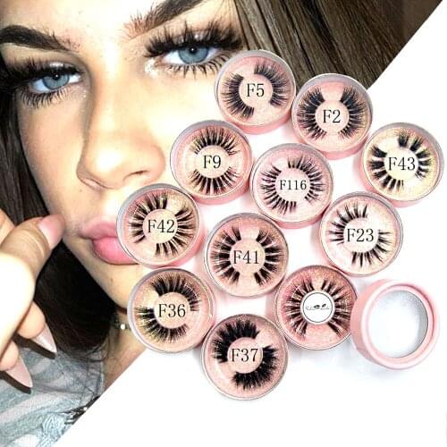 Free DHL UPS 100pcs Cruelty Free 3D mink lashes invisible band natural long Falsle eyelashes curl soft extensions Wholesale lash