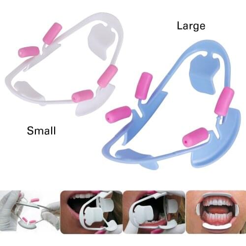 3D Dental Mouth Opener Lip Retractor Mouth Opener OPP Bag Blue and White Dental InstrumentsOrthodontic Professional Dentist Tool