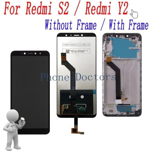 5.99'' Full Touch Screen Digitizer Glass + LCD Display With Frame Assembly For Xiaomi Redmi Y2 M1803E6I / Redmi S2 M1803E6C