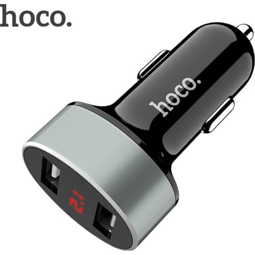 5V USB Car Charger with LED Screen Smart Auto Car-Charger Adapter Charging for iPhone XS MAX XR 8 7 Samsung Xiaomi Mobile Phone