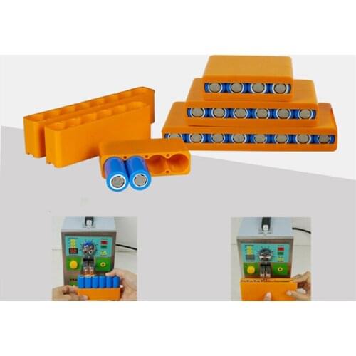 6 Section 18650 Battery Universal Spot Welding Fixture For Spot Welder Plastic battery spot welding fixture