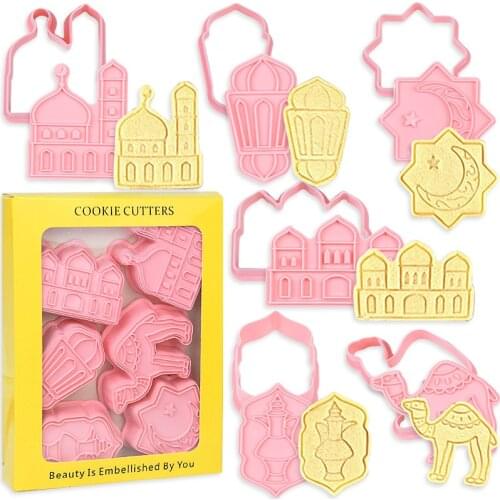 6pcs/lot Christmas Santa Claus Xmas Tree Snowman Cookie Plunger Cutter Biscuit Molds Fondant Cake Baking Mould Decorating Tools