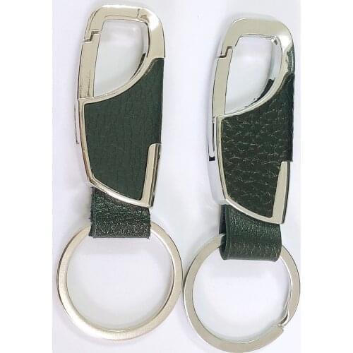 Car Keychain-ring Mens Leather Personalized Luxury Quality Creative Badge Antistatic Key Case Motorcycle Automotive-parts